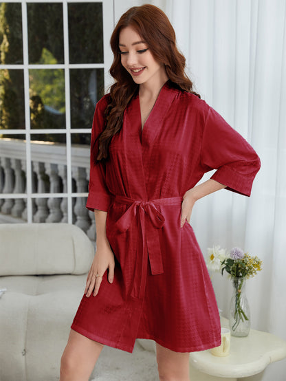 Kimono Robe - Lightweight Spa Bathrobe Nightgown
