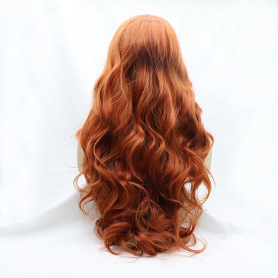 13*3" Lace Front Wigs Synthetic Long Wavy 24" 130% Density - Fashions Envy