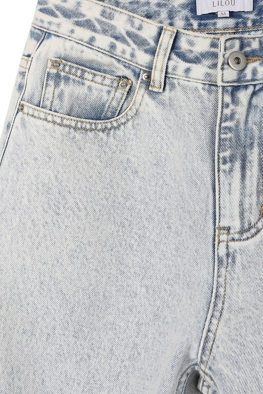 Light Wash High Waist Denim Jeans