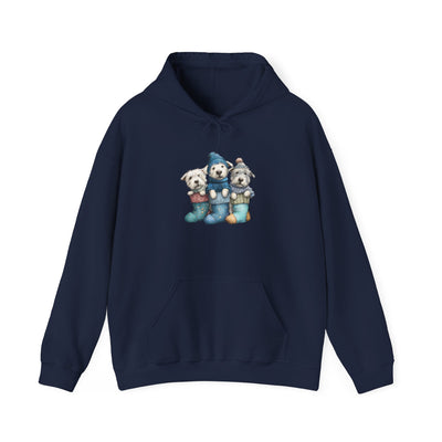 Stocking Pups Hoodie - Festive Christmas Dog Sweatshirt