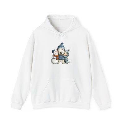 Snowman Puppy Hoodie - Adorable Winter Dog Sweatshirt