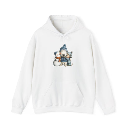 Snowman Puppy Hoodie - Adorable Winter Dog Sweatshirt