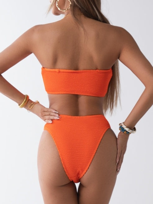 Two-Piece Swimsuit - Long Sleeve High Elasticity Bikini Set