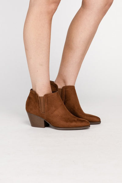 GWEN Suede Ankle Boots - Fashions Envy