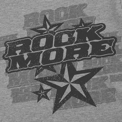 Rock More Graphic Crop Top - Star Print Streetwear Tee
