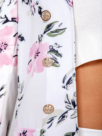 Skirt Suit Set - Double-Breasted Jacket & Tailored High-Waist Skirt