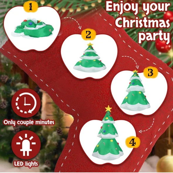 Christmas Inflatable Tree - 6.9 FT LED Lighted Yard Decor