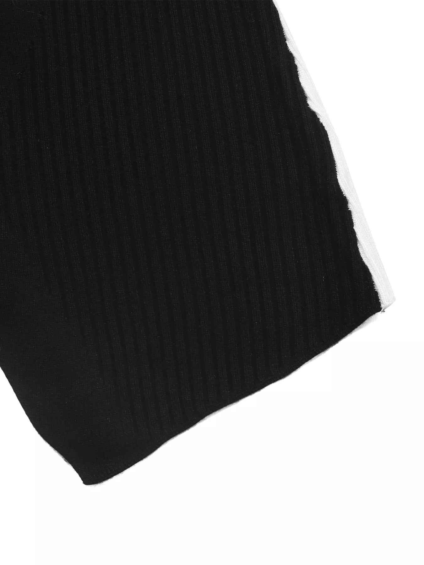 Color Block V-Neck Sweater - Chic Button Detail - Fashions Envy