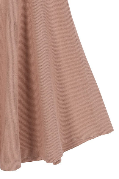 Long Sleeve Knitted Fit and Flare Mini Dress - Fashions Envy