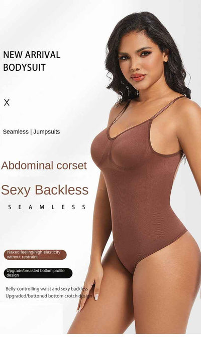 Backless Shapewear Thong Bodysuit - Butt Lifting Bodyshaper