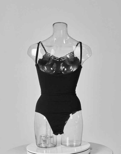Seamless Sculpting Bodysuit - Sexy Lace Thong