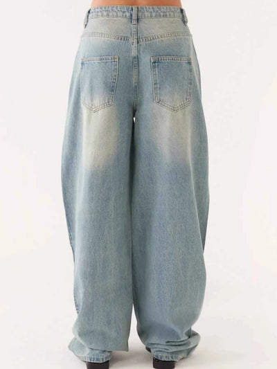 Button Up Denim Jacket and Jeans Set