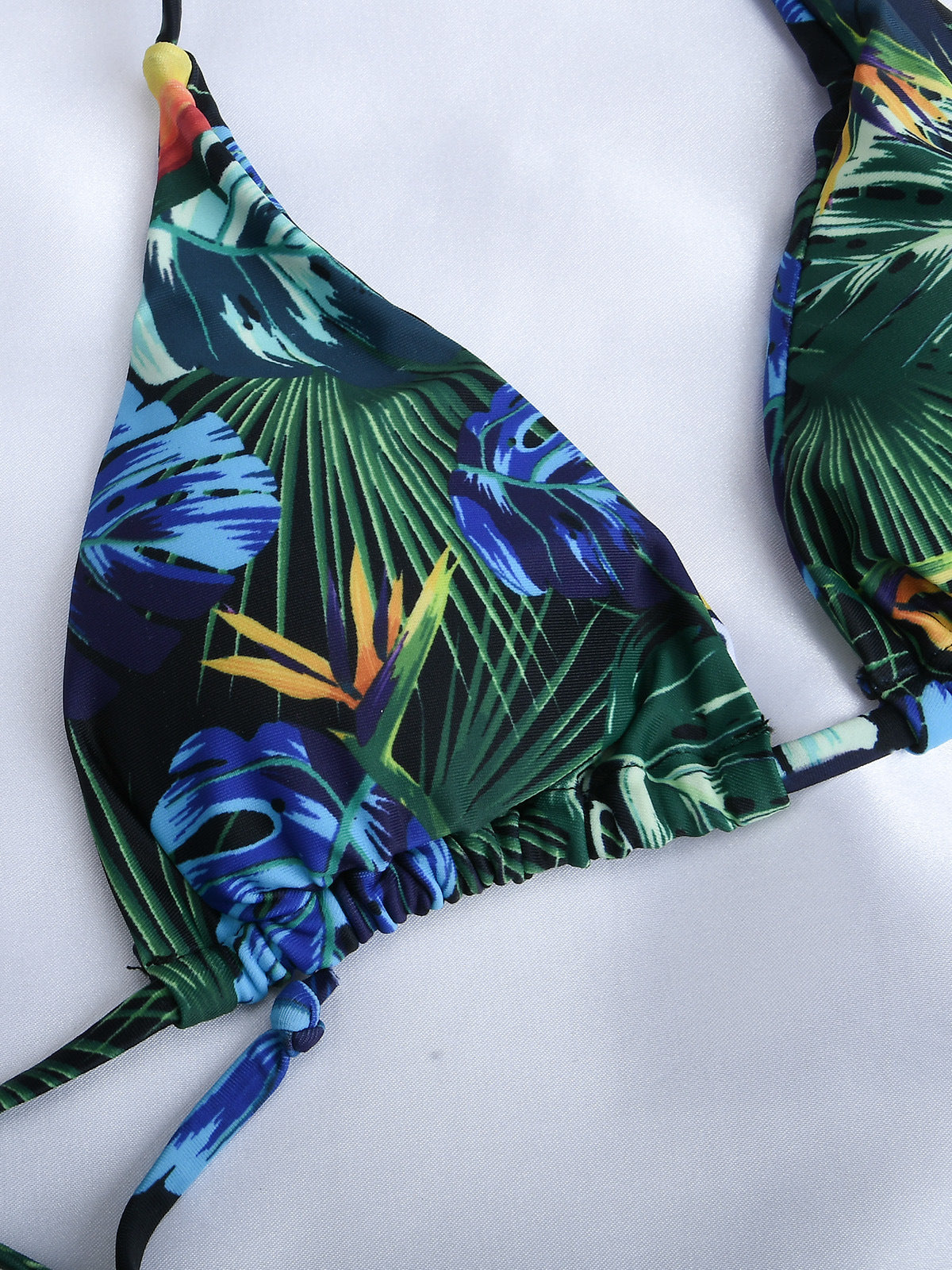 Triangle Bikini Set - Three Piece with Wrap Beach Skirt