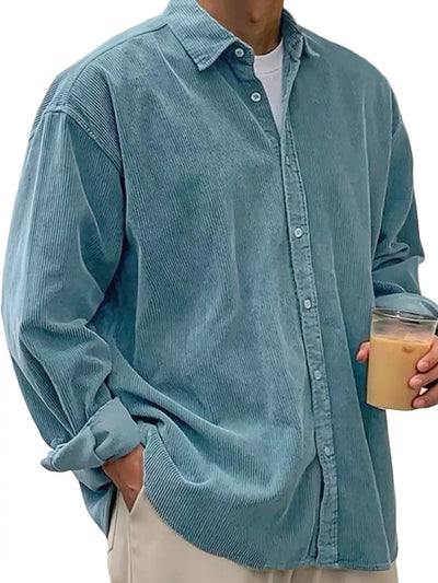 Men's Full Size Button Up Long Sleeve Shirt Plus Size - Fashions Envy
