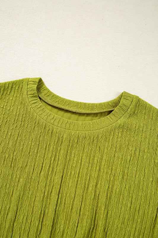 Ruched Side Bodycon Mini Dress - Textured Tank Style