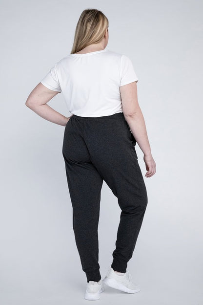 Relaxed Fit Plus Size Casual Jogger Pants