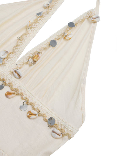 Deep V-neck Maxi Dress - Backless Summer Style