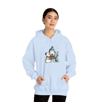 Snowman Puppy Hoodie - Adorable Winter Dog Sweatshirt