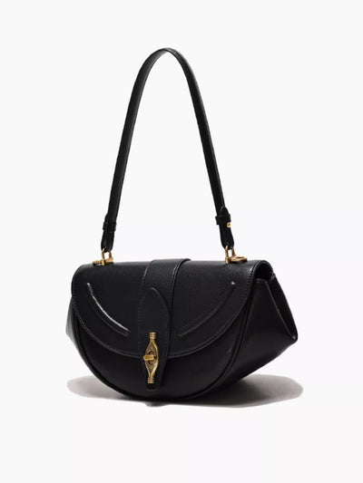 Saddle Shoulder Bag - Vintage Leather Small Design - Fashions Envy