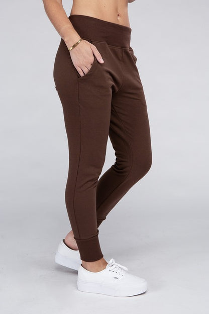 Comfy Stretch Lounge Elastic Waist Sweatpants