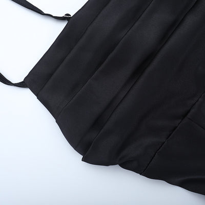 Satin Evening Dress - Slit Leg Gown - Fashions Envy