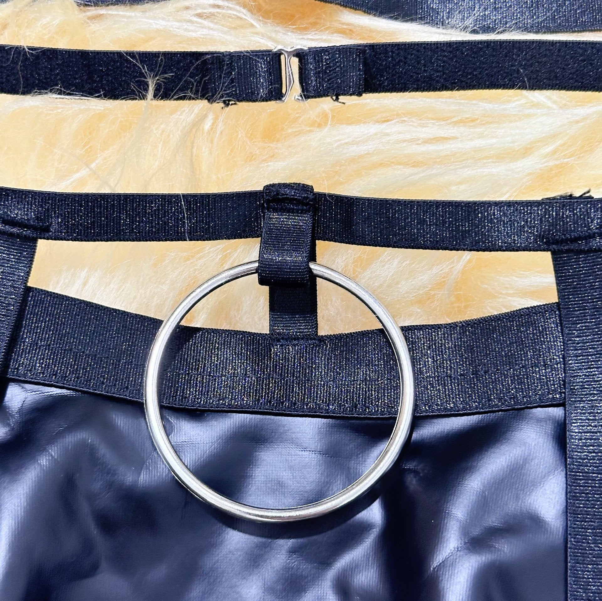 Lingerie Skirt Set - Lace Bra with Fishnet Stockings - Fashions Envy