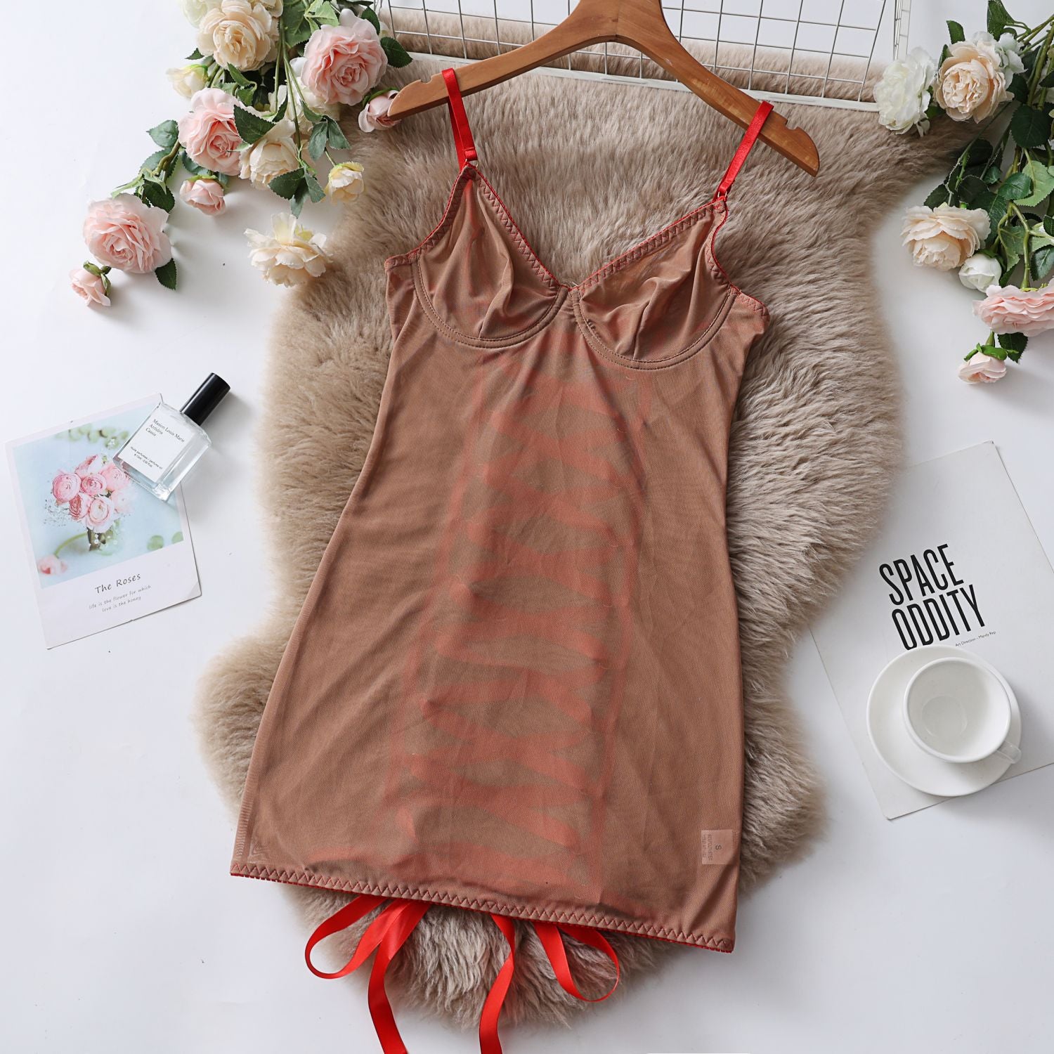 Mesh Lace Lingerie Bodysuit - Strapless Sheer - Fashions Envy