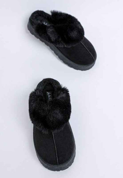 Portho Faux Fur Slip Ons