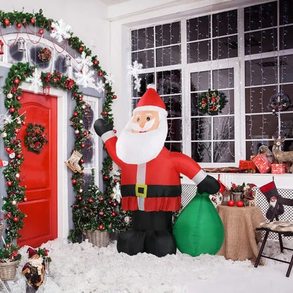 Santa Claus Inflatable - 6 FT LED Lighted Yard Decor
