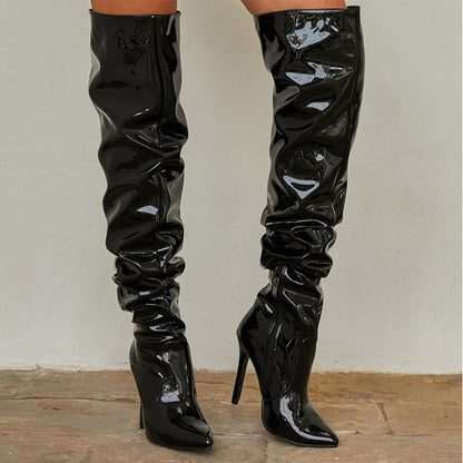 Women's Knee High Boots - Super High Heel Party Shoes - Fashions Envy