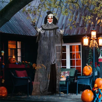 6ft Motion Activated Scary Clown - Halloween Decoration - Fashions Envy