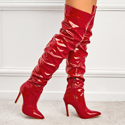 Women's Knee High Boots - Super High Heel Party Shoes - Fashions Envy
