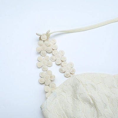 Yellow Lace Maxi Dress - V-Neck Camisole Gown