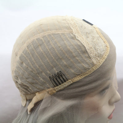 13*3" Lace Front Wigs Synthetic Mid-length Straight 12" 130% Density - Fashions Envy