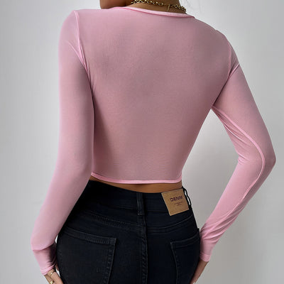 Lace Enchantment Corset - Button V-Neck Top