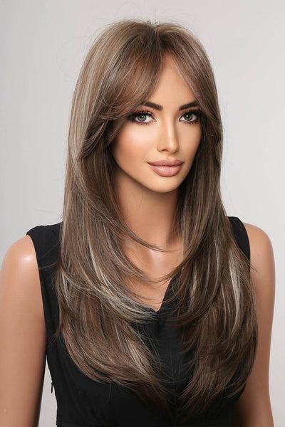 13*1" Full-Machine Wigs Synthetic Long Straight 22" - Fashions Envy