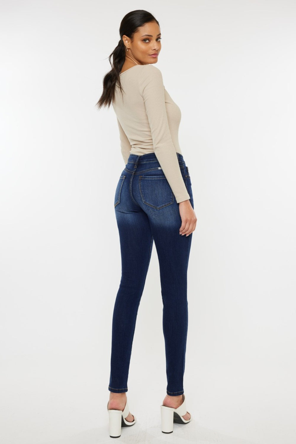 Mid Rise Gradient Skinny Kancan Jeans