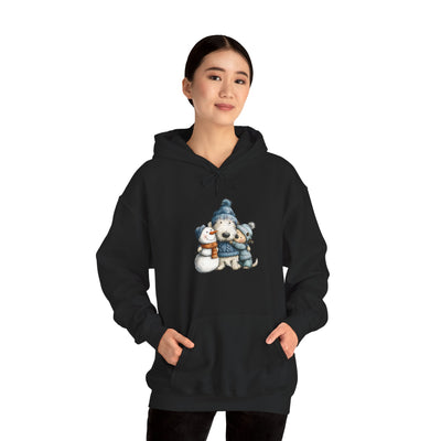 Snowman Puppy Hoodie - Adorable Winter Dog Sweatshirt