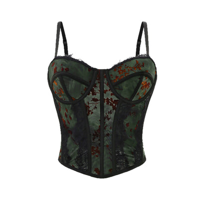 Lace Camisole - Sexy Printed Tight Fit Party Top