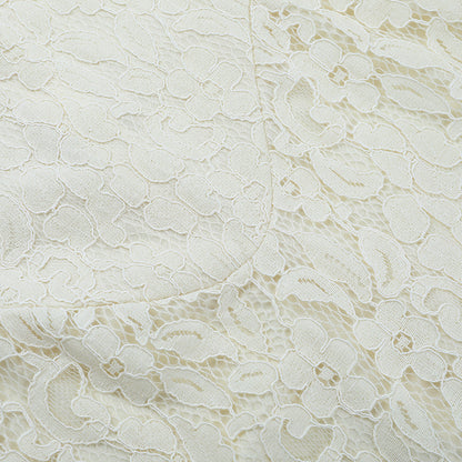 Yellow Lace Maxi Dress - V-Neck Camisole Gown