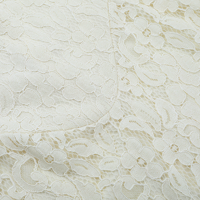 Yellow Lace Maxi Dress - V-Neck Camisole Gown