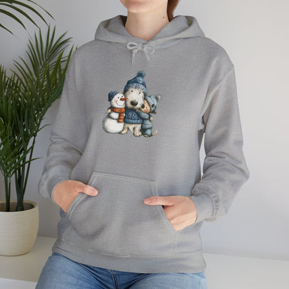 Snowman Puppy Hoodie - Adorable Winter Dog Sweatshirt