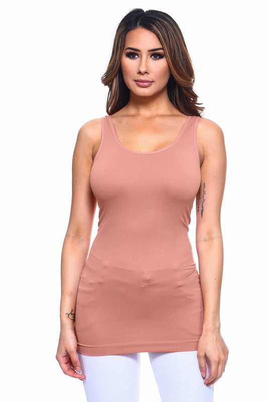 Stretchy Seamless Fitted Tank Top