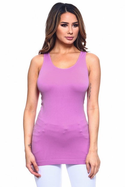 Stretchy Seamless Fitted Tank Top