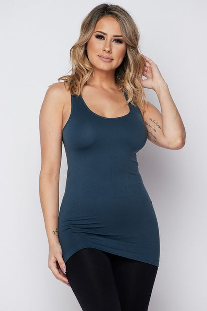 Stretchy Seamless Fitted Tank Top