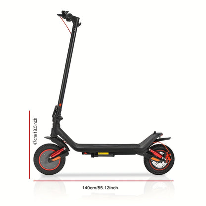 Foldable Electric Scooter Max 19 MPH & 20 Miles 500W Max Power 10'' Solid Tire