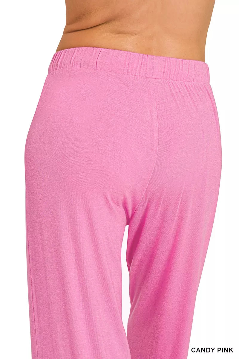 Zenana V-neck Oversized Top & Pants Set - Fashions Envy