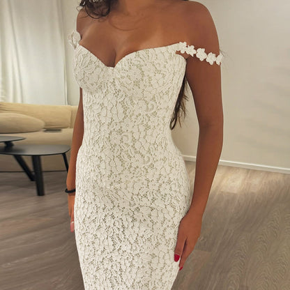 Yellow Lace Maxi Dress - V-Neck Camisole Gown