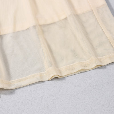 Strapless Backless Maxi Dress - 3D Floral Detail - Fashions Envy