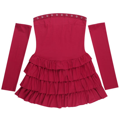 Asymmetric Bodycon Mini Dress - Long Sleeve Knit - Fashions Envy